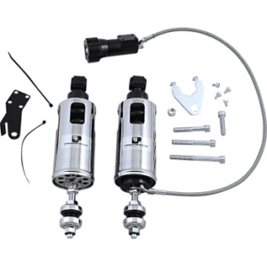 PROGRESSIVE SUSPENSION 422 Series Shocks with Remote Adjustable Preload - Chrome - Standard 422-4104C