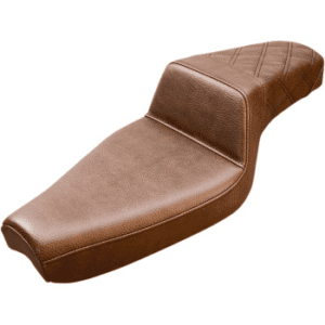 SADDLEMEN Step-Up Seat — Rear Lattice Stitch - Brown - XL 807-03-173BR